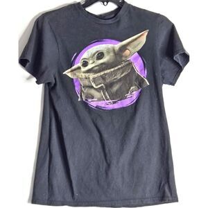 Star Wars - YODA - size small - black shirt, colorful graphic